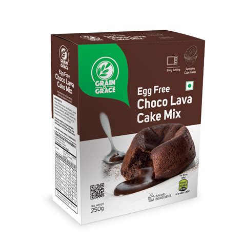 Egg Free Choco Lava cake Mix (250g) – Grain N Grace