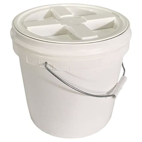 Buy 2 Gallon Food Grade Bucket with Easy Airtight Spin Off and Spin On ...