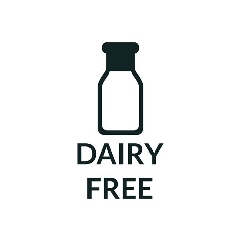 icon does not contain dairy products. Milk and lactose free packaging ...