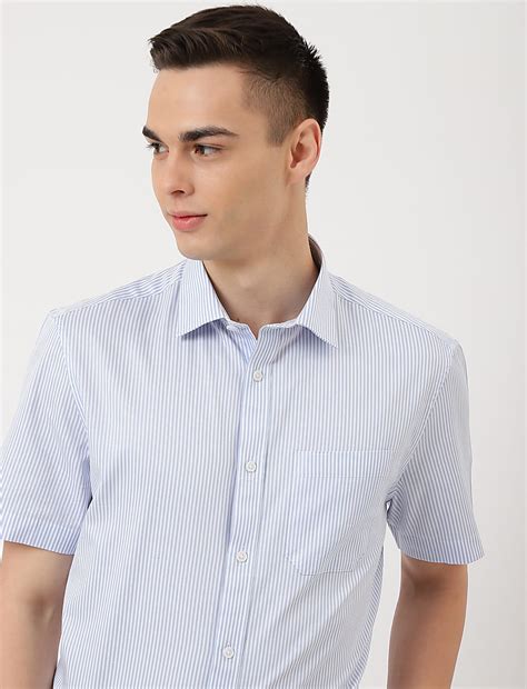 Buy Pure Cotton Striped Collared Formal Shirt at Marks & Spencer