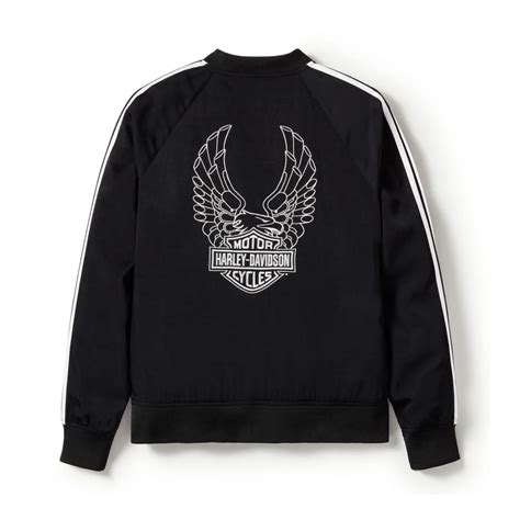 【WOMENS】フリーダムイーグル ボマージャケット ブルゾン ハーレー ラインスリーブ | ハーレーダビッドソン宮城、CHD山形 オンラインショップ
