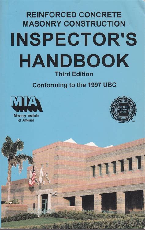 Buy Reinforced Concrete Masonry Construction Inspector's Handbook Book ...