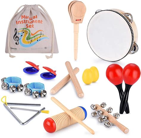 Boxiki kids Musical Instrument Set 16 PCS | Rhythm & Music Education ...