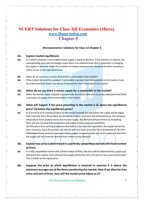 Image result for Market Equilibrium Class 12