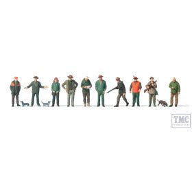 PR10803 Preiser OO/HO Scale Hunters (10) & Helpers (3) Exclusive Figure Set