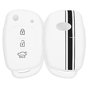 JVCV® Car Key Cover Compatible with Hyundai Creta Venue Aura Elite i20 ...