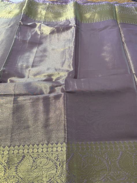 lilac semi kanchi tissue Party Wear Saree (RRR) 33 – House of Raadhvi