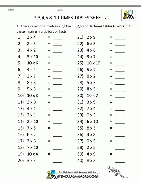 Image result for 3rd Grade Math Practice Worksheets