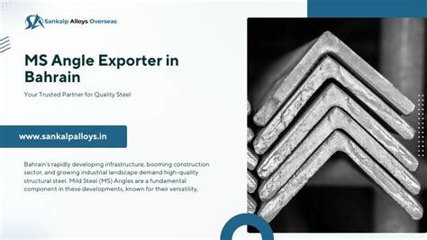 MS Angle Exporter in Bahrain: Leading Supplier & Stockist | Sankalp Alloys