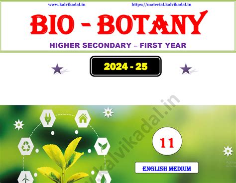 11th Bio - Botany Full Study Materials English Medium New Edition 2024 ...