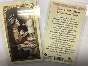 Holy Prayer Cards for The Prayer to Saint Anthony to Recover Lost ...