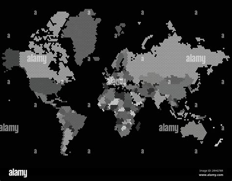 Vector Dotted World Map 的图像结果
