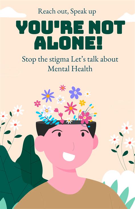 Free Mental Health Awareness Month Poster Template to Edit Online