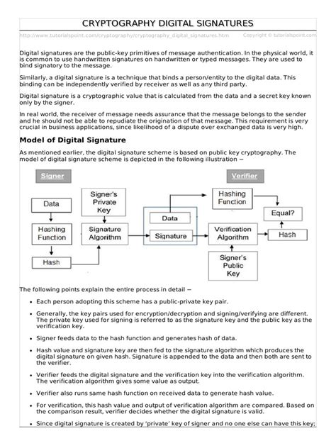 Cryptography Digital Signatures | PDF | Public Key Cryptography ...