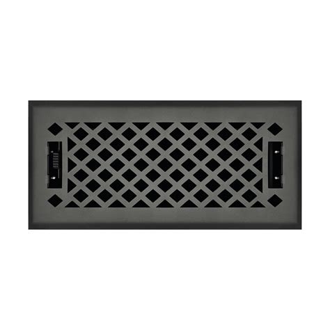 Sierra Grates Lattice Floor Register - 4 x 14 Hole Size - Metallic ...