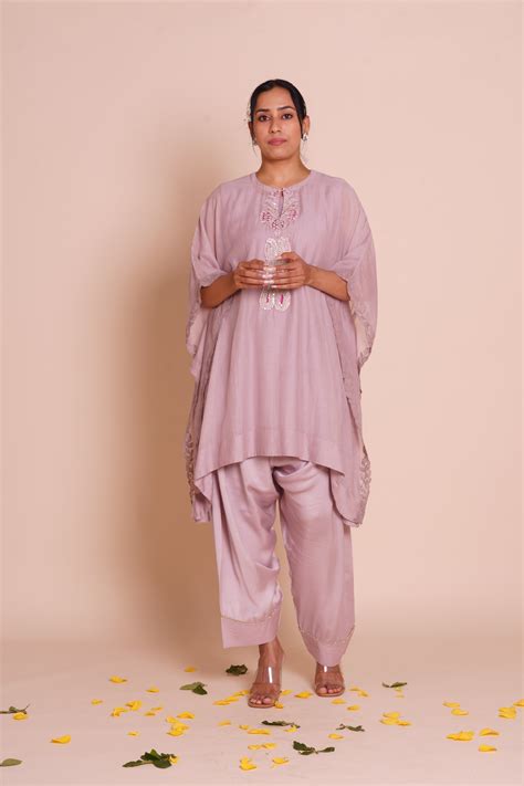 Lavanya Lavender Kaftan Set – BRIJ | Mehak Apparel