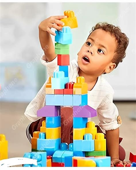 GRAPHENE 64 Pcs Small Size Building Blocks with Wheels - Smart Activity ...