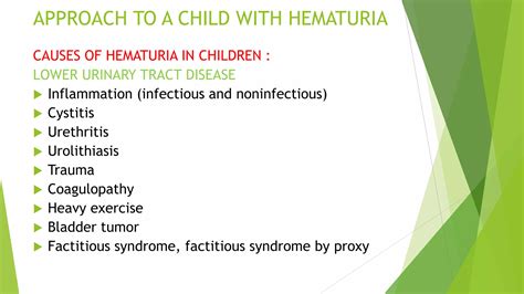 Causes Of Painless Hematuria In Children