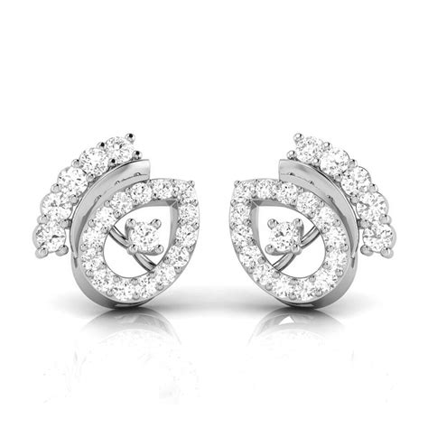Platinum Earrings with Diamonds JL PT E ST 2259 – Jewelove™