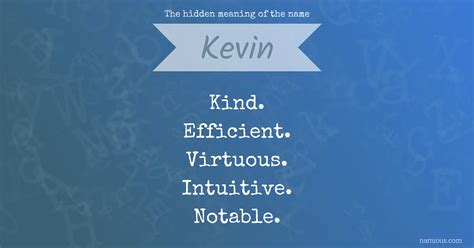 The hidden meaning of the name Kevin | Namious