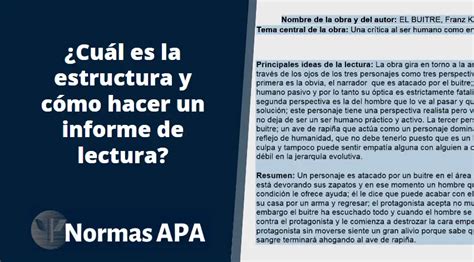 Informe de lectura: Estructura, elaboración y ejemplo