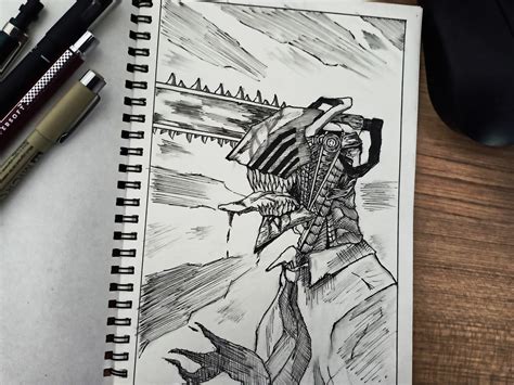 ArtStation - Chainsaw Man Drawing