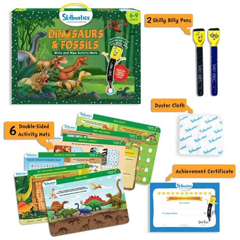 Skillmatics Educational Game Dinosaurs and Fossils Reusable Activity M ...