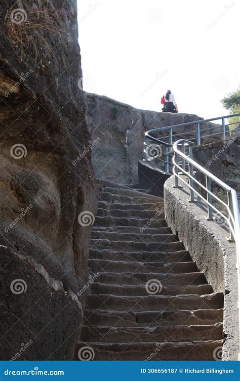 Stone Staircase, Daulatabad Fort Near Aurangabad, Maharashtra, India. Editorial Photography ...