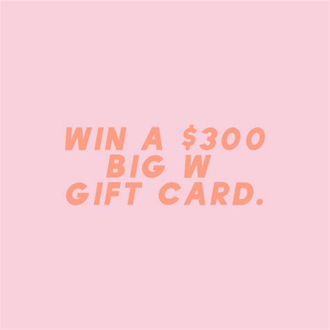 Win a $300 Big W Gift Card - Fat Mum Slim
