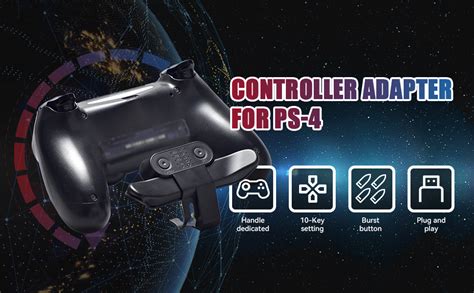 Radiraga Controller Paddles for PS4, Customization 10 Key Mappings Back ...