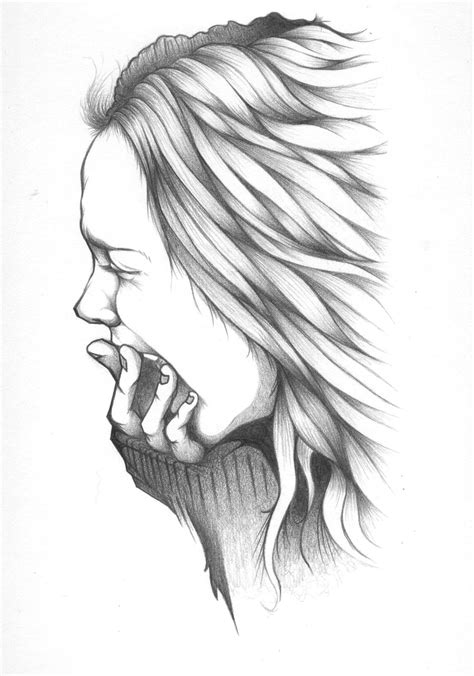 Girl Sad Drawing at PaintingValley.com | Explore collection of Girl Sad ...