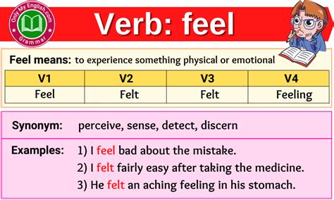What Is Felt In Present Tense at James Oneill blog