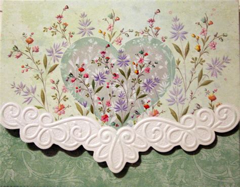 Carol Wilson Fine Arts Inc Floral Heart Blank 10 Card Set Portfolio ...