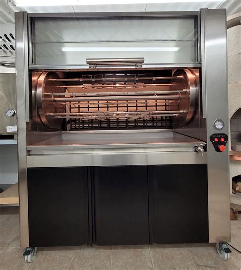 Wood/charcoal chicken rotisserie Large commercial - ROTISSERIE BBQS