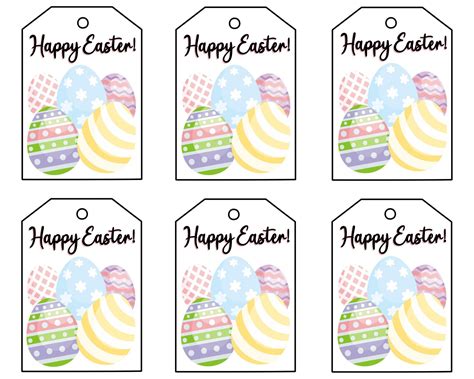 Easter Gift Tags Printable Free