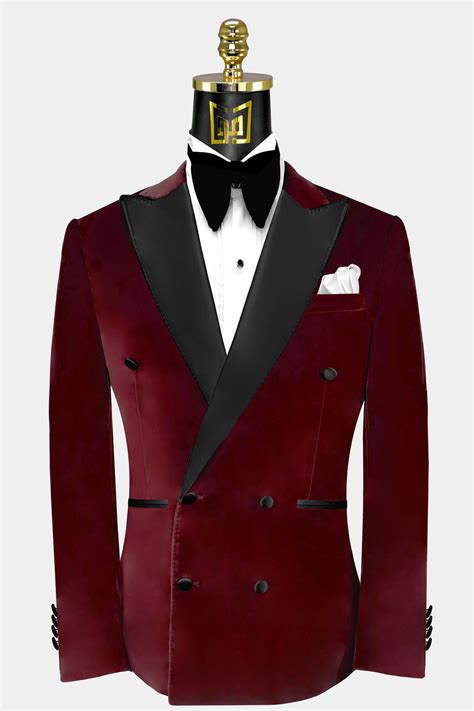Mens red velvet tuxedo jacket online
