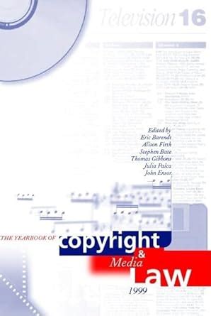 Buy Yearbook of Copyright and Media Law: Volume IV, 1999: v.4 Book ...