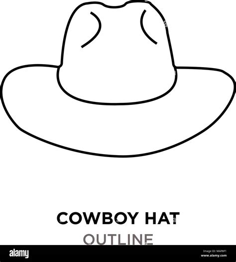 Cowboy Hat Outline Vector