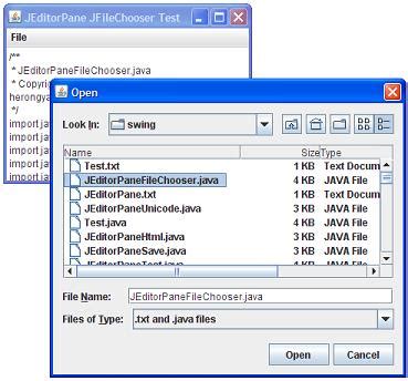 Image result for File Dialog Java