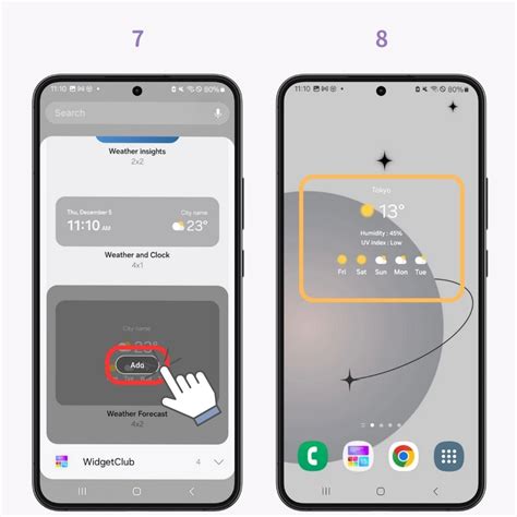 Android 12 Weather Widget 的图像结果