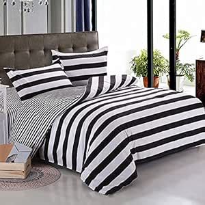 Buy Quilt Cover King Lightweight Bedding Set Pillow Cover Wide Stripes ...