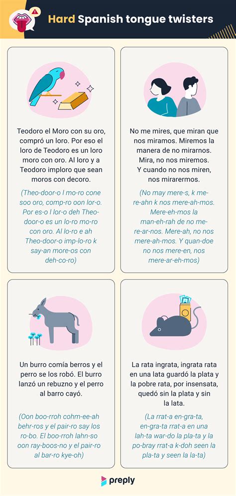 30 Spanish Tongue Twisters to Practice Pronunciation