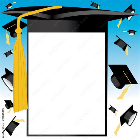 Graduation background vector Stock Vector | Adobe Stock