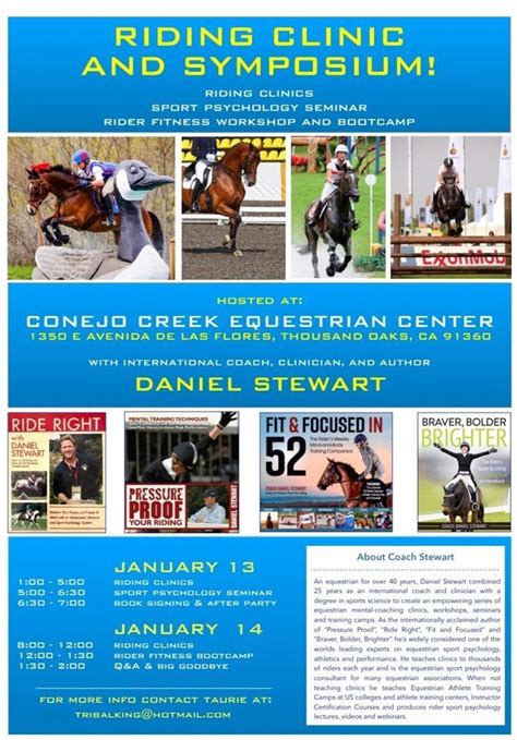 Daniel Stewart Sports Psychology Clinic and Seminar, Conejo Creek ...