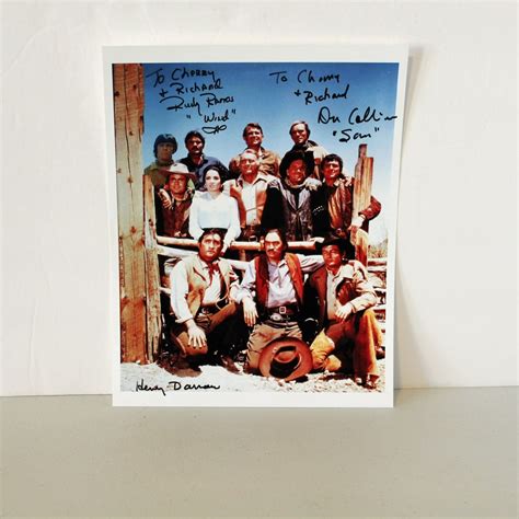 Signed High Chaparral Cast Photo, Western TV Show, Henry Darrow, Don ...