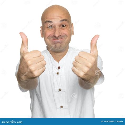 Funny Bald Man In Suit With Soother Stock Photo | CartoonDealer.com ...