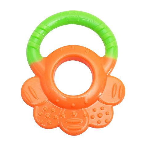 Buy Multi-Textured Silicone Teether (Single Pack, Orange, Green) Online ...