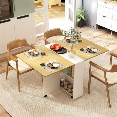 junco Multipurpose Foldable & Convertable 2/4/6 Seater Dining Table for ...