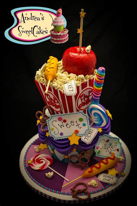 Day at the Fair Cake Tutorial on DVD by Andrea's SweetCakes | Junk food ...