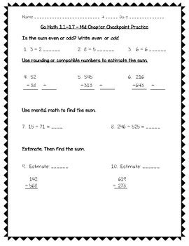 Image result for Go Math 3rd Grade Homework Packit